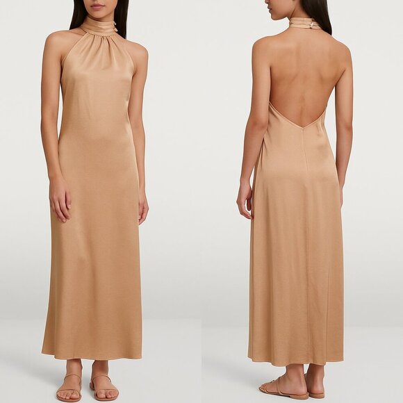 Significant Other Darcy Backless Halter Maxi Dress Size 8 NWT $256 - Picture 1 of 8